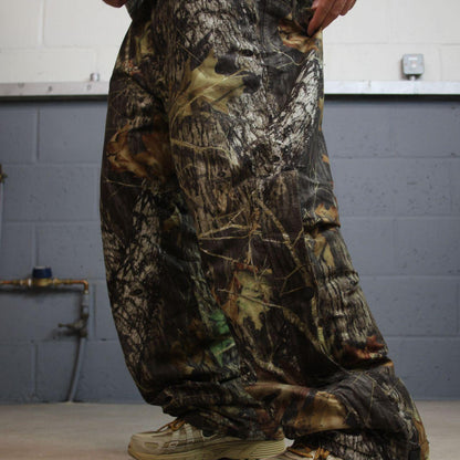 Baggy camo goretex pants khaki Cabelas mossy oak Waterproof insulated camouflage fleece trousers