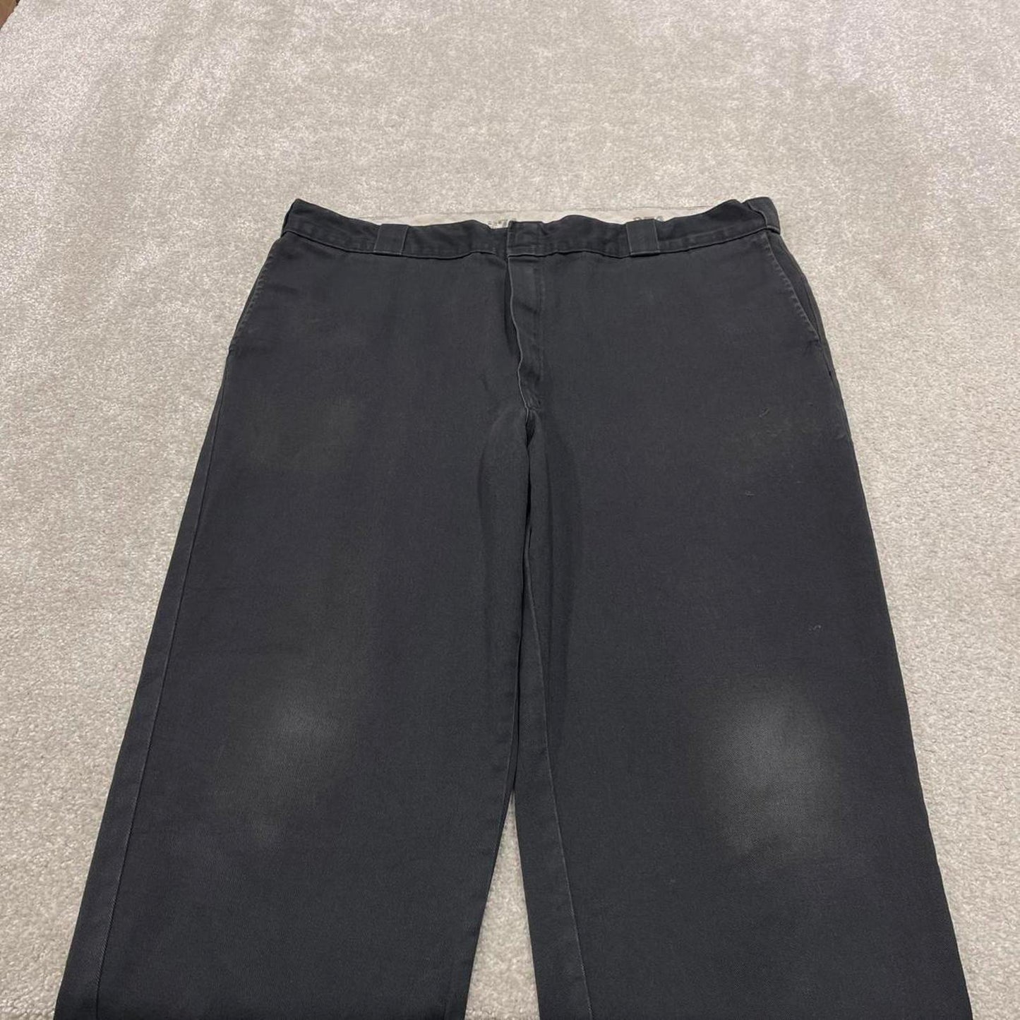Y2K Dickies 874 work pants faded black Loose original fit chino style skate trousers
