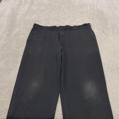 Y2K Dickies 874 work pants faded black Loose original fit chino style skate trousers