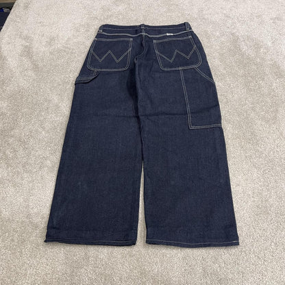 Wrangler baggy double knee cargo jeanz y2k Loose wide leg denim skater work pants