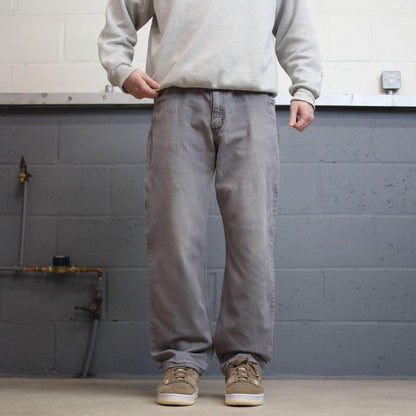 Carhartt cargo pants relaxed fit grey Loose skate style carpenter work pants
