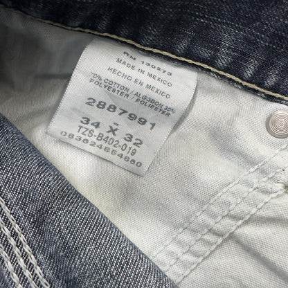 Vintage Lee denim carpenter jeans y2k blue Loose straight leg skater style utility workwear trousers