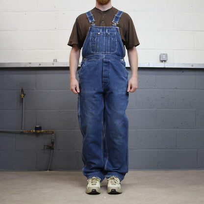 Vintage dungarees denim overalls blue Work’n Gear workwear bib & brace utility
