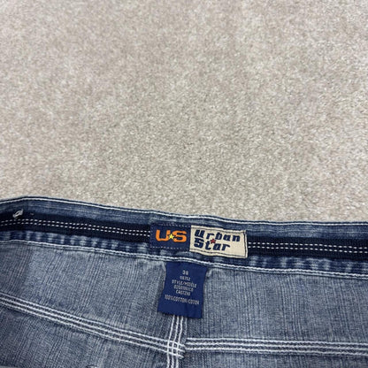 Denim carpenter shorts loose skater style blue W36 Urban Star jorts