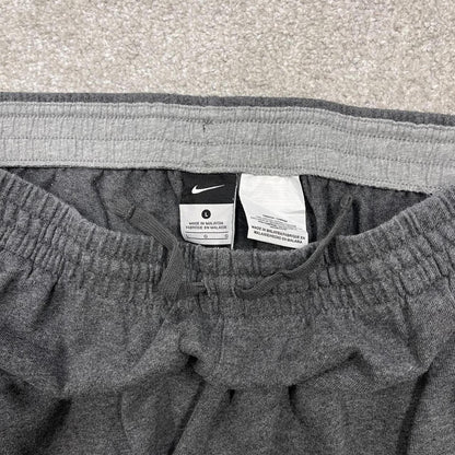 Y2k Nike baggy sweatpants joggers grey Large Loose Swoosh logo tracksuit bottoms