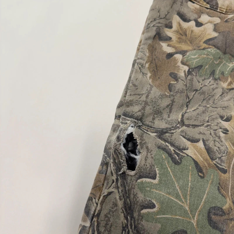 Vintage Cabelas camo Y2K jeans khaki loose insulated hunting style pants