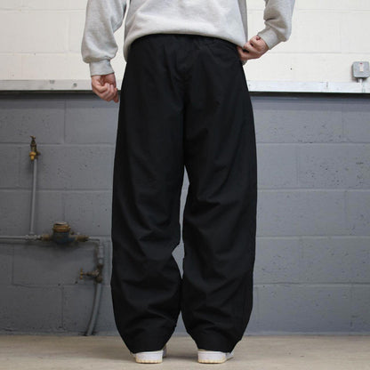 Baggy Nike Trackies M Black y2k 00s style loose wide leg joggers swoosh logo soft lining