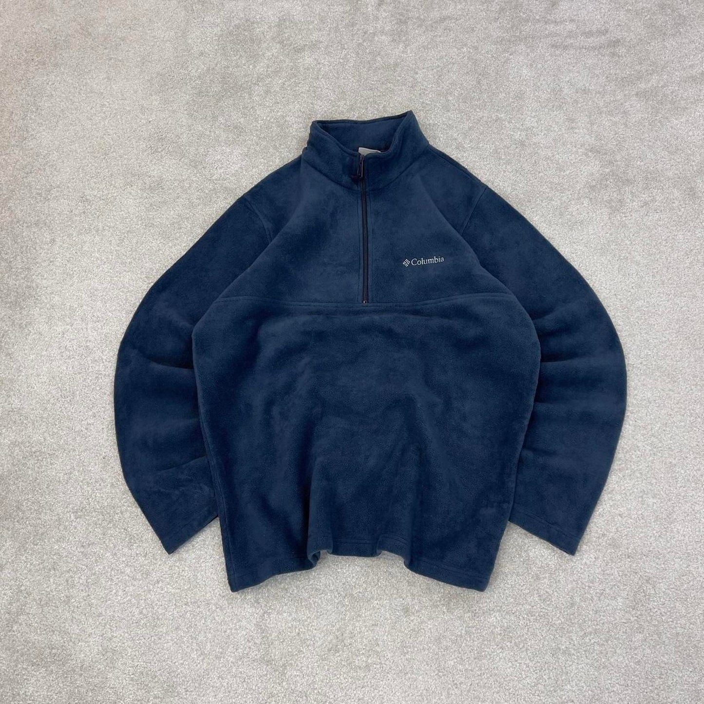 Blue Columbia technical 1/4 zip fleece XL y2k style autumn outdoors hiking