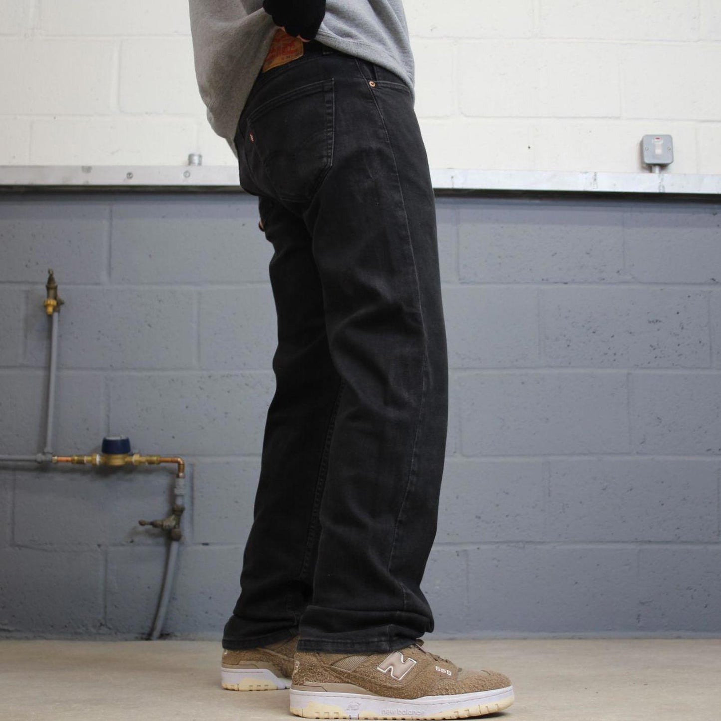 Vintage y2k Levis 505 jeans black skater style 5 pocket straight leg denim pants
