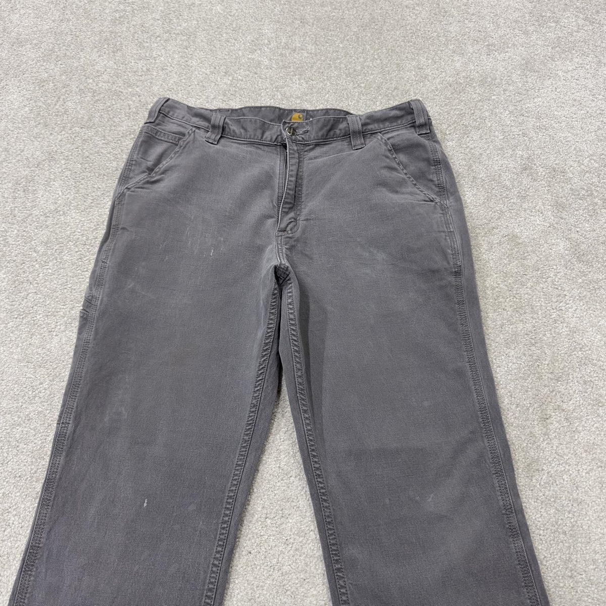 Carhartt carpenter pants relaxed y2k grey Straight leg skater style workwear pants