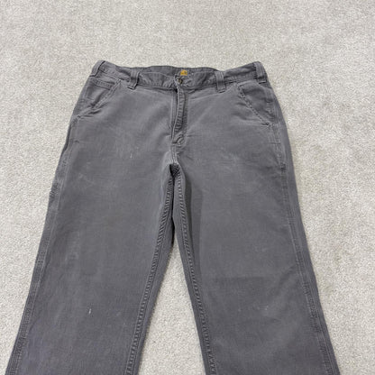 Carhartt carpenter pants relaxed y2k grey Straight leg skater style workwear pants