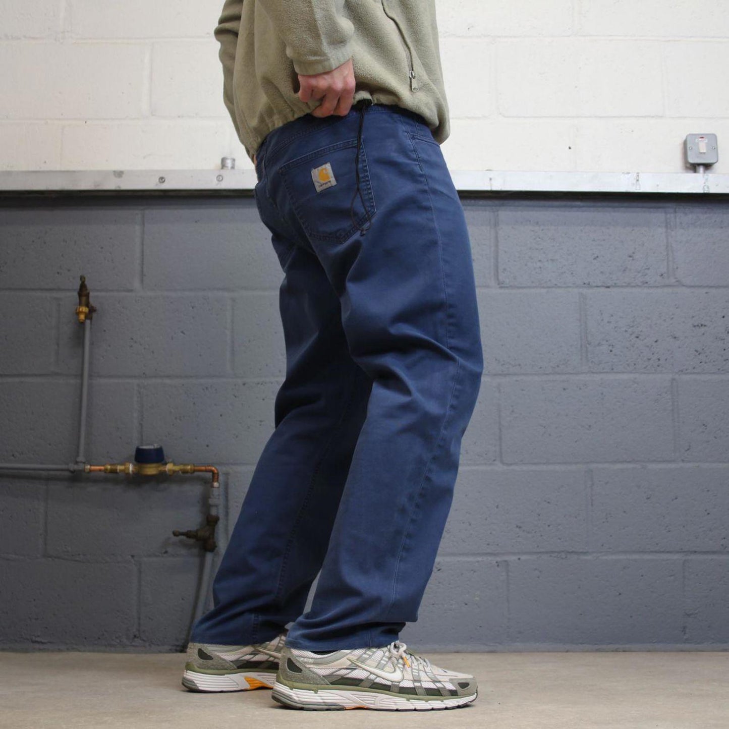 Carhartt Slam Pant W40L29 straight leg navy 90s style skater pants