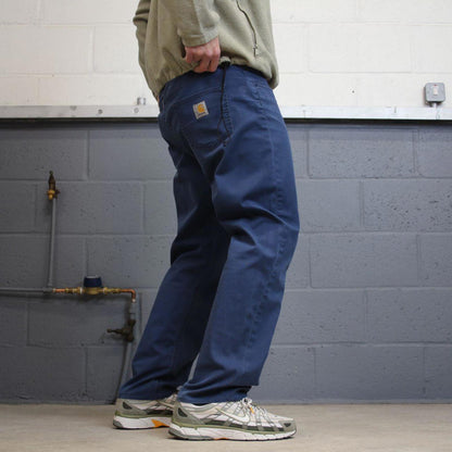 Carhartt Slam Pant W40L29 straight leg navy 90s style skater pants