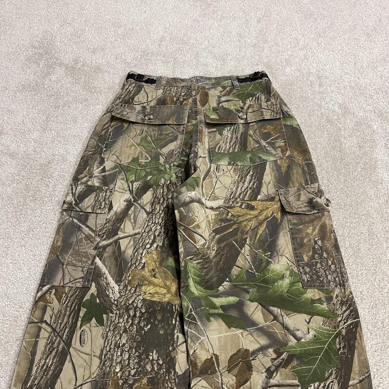 Realtree baggy camo cargo pants y2k khaki Loose Pro Series Hardwoods camouflage utility cargos