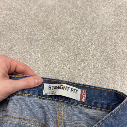 Vintage y2k Levis 505 jeans blue Casual style 5 pocket straight leg denim pants