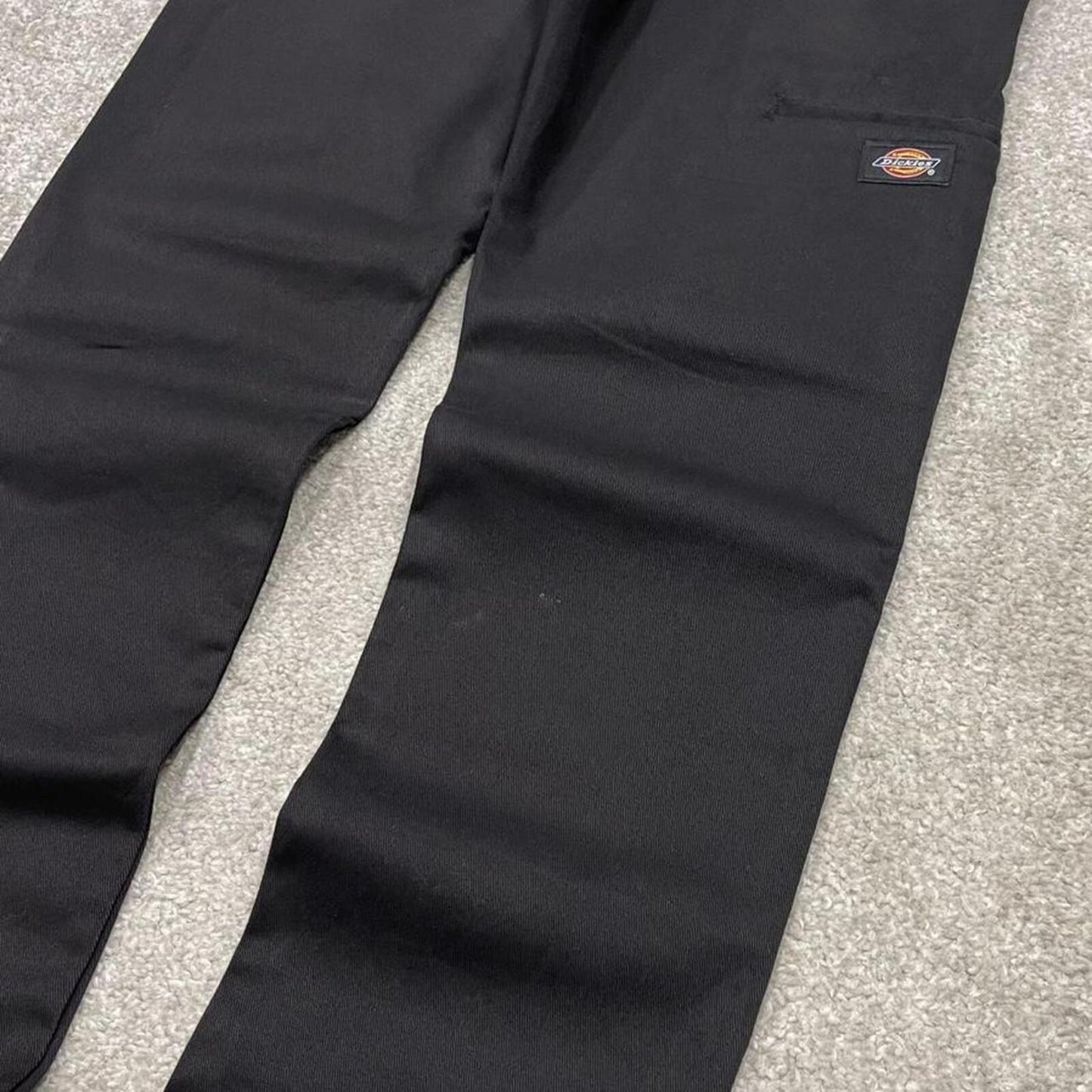 Dickies double knee work pants black Skinny straight chino style workwear skater trousers