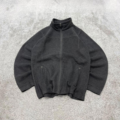 Grey Columbia technical fleece XL women's y2k style full zip up autumn