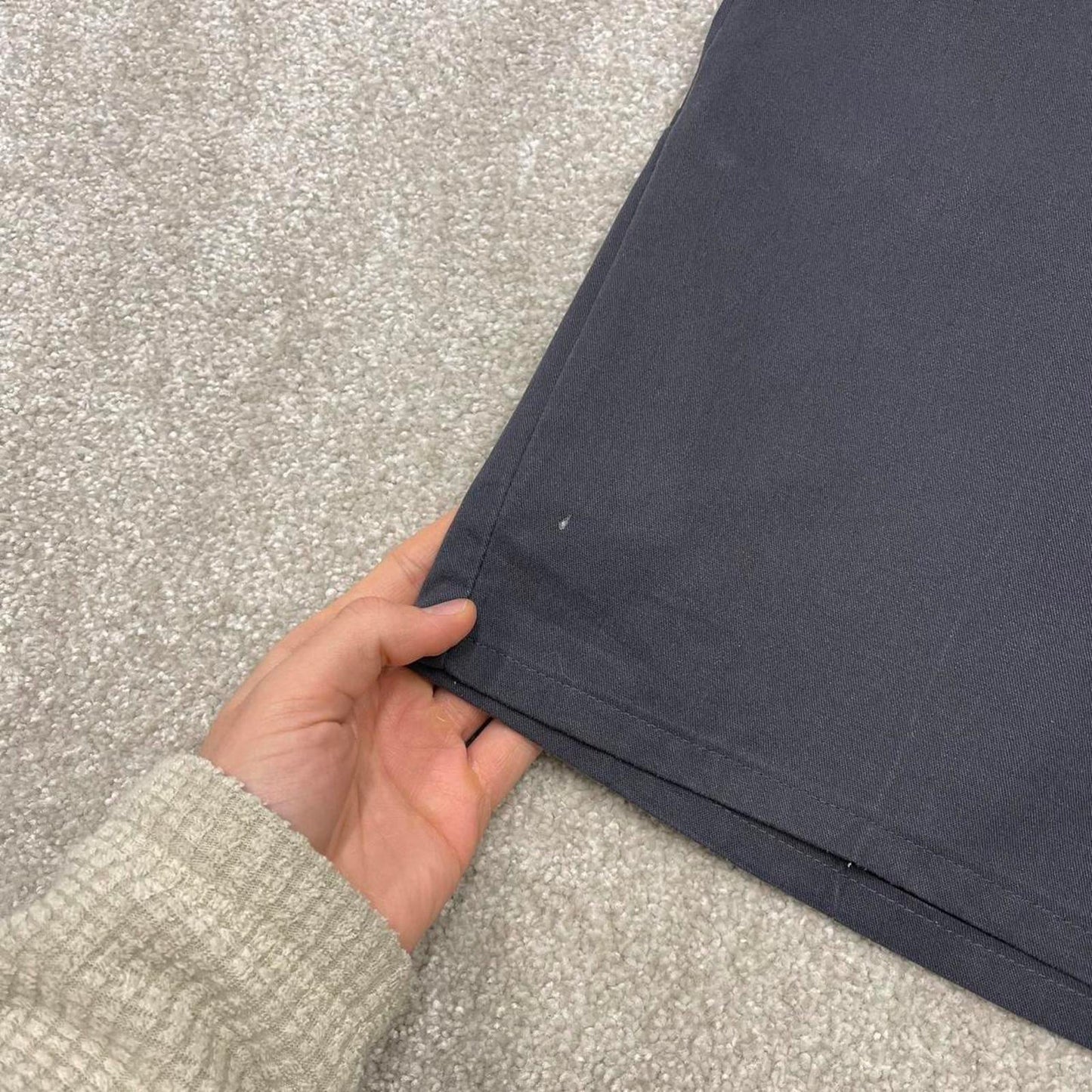 Y2k loose Dickies chino shorts skater style grey Long wide leg chino summer festival shorts