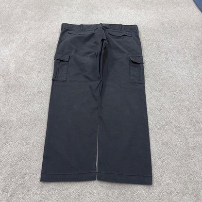 Lee cargo pants y2k black Straight leg utility stretch workwear style trousers