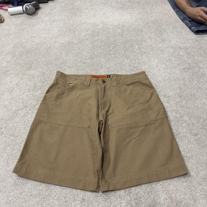 Jesse James baggy surf shorts y2k carpenter tan Loose canvas loose leg summer festival jorts
