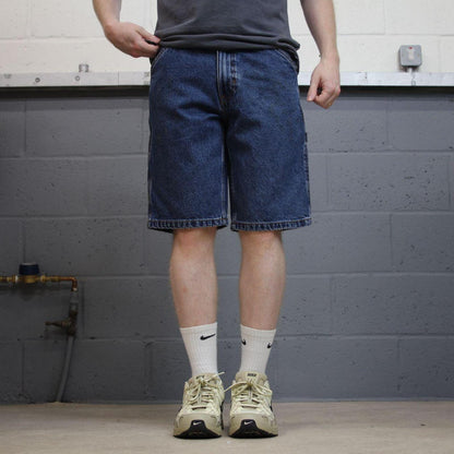 Denim Y2K carpenter shorts blue Blue Mountain cargo skater style surf jorts