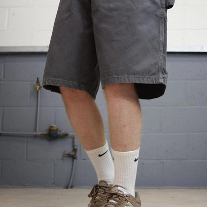 Grey Wrangler carpenter shorts W38