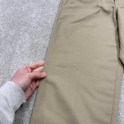 Vintage y2k work pants loose beige Chino style skate trousers Red Kap workwear patch logo