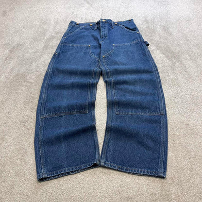 Carhartt double knee carpenter jeans W36L32 baggy blue denim 90s skater style work cargos