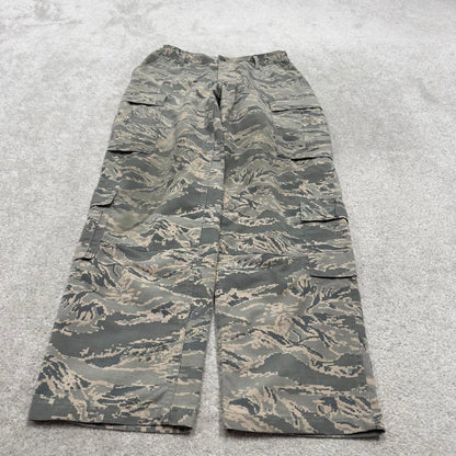 US Air Force Camo cargo pants W32L32 khaki camouflage y2k style cargo trousers