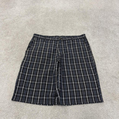 Dickies checkered chino shorts carpenter navy black Chino skater / surf shorts loose fit festival