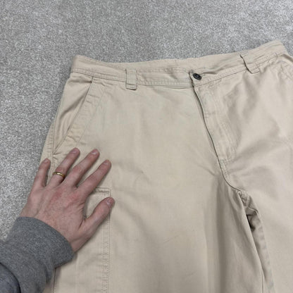 Y2K Columbia cargo technical shorts beige Loose chino utility summer festival hiking shorts