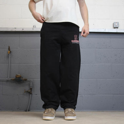 Y2k black Champion joggers S Loose sweatpants embroidered logo