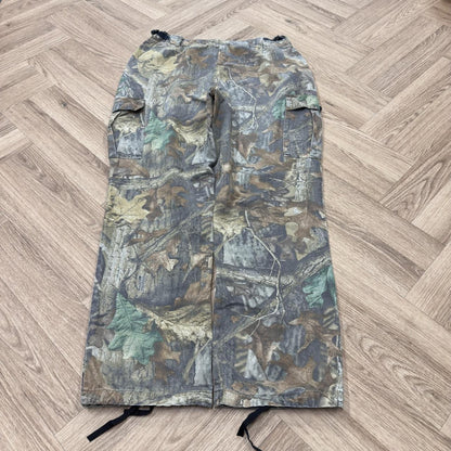 Vintage baggy camo cargo hunting pants Loose leg redhead camouflage utility combat trousers