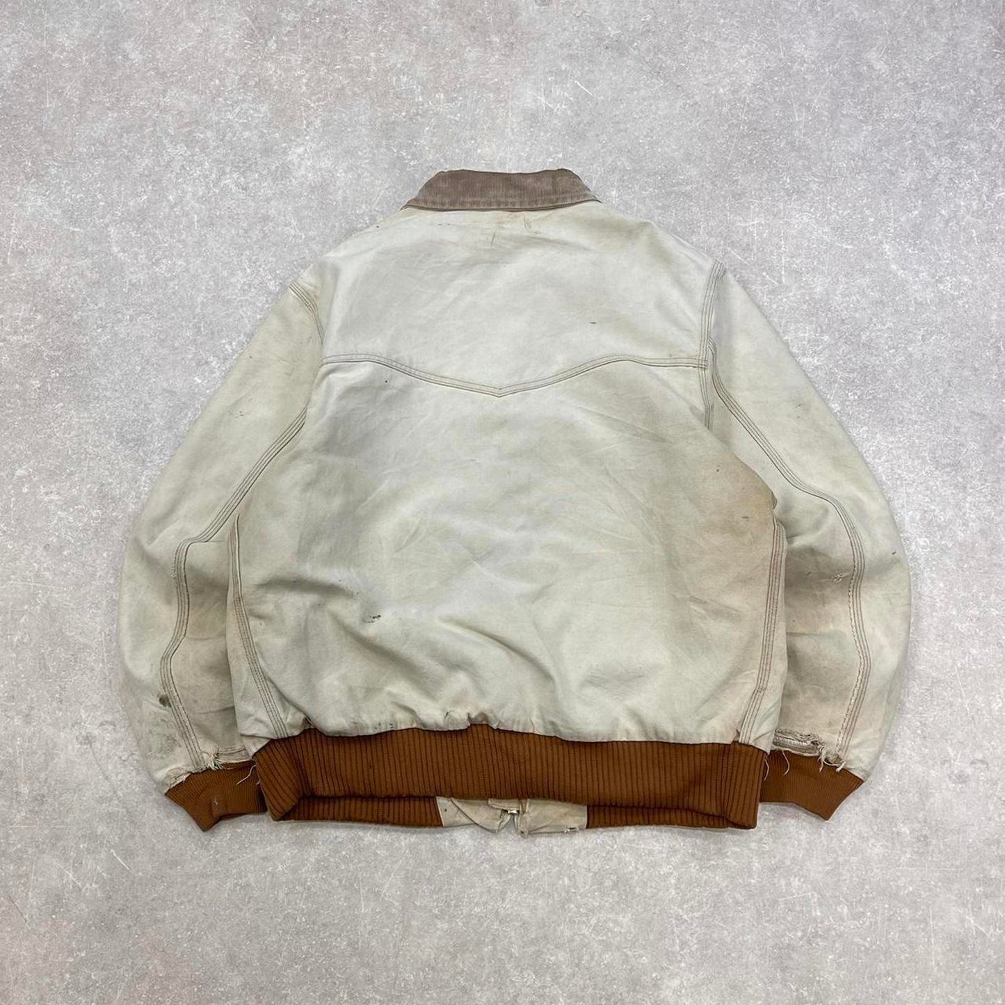 Vintage Carhartt bomber jacket XL Santa Fe thick padded canvas American Workwear