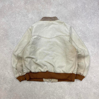 Vintage Carhartt bomber jacket XL Santa Fe thick padded canvas American Workwear