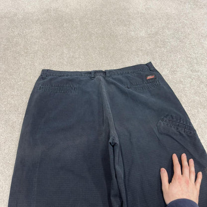 Y2k Dickies carpenter shorts black W38 Canvasy style skater shorts loose leg festival shorts