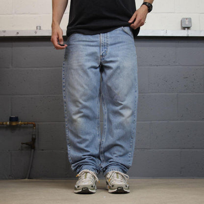Carhartt jeans denim work pants blue Traditional fit 100% cotton skater style pants