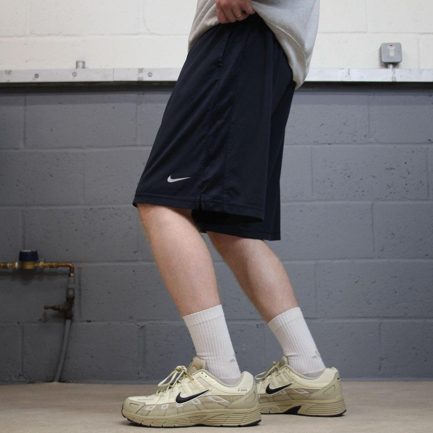 Nike sports shorts y2k loose navy Casual style comfy loose floaty summer gym shorts