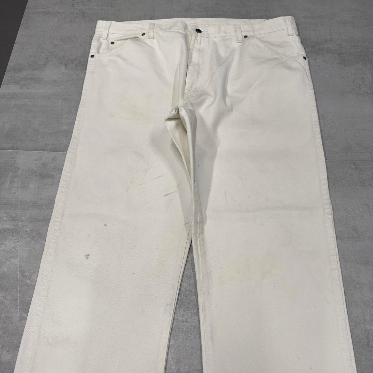 White Dickies jeans W42L32 loose 90s workwear skate style pants