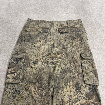 Baggy camo cargo pants y2k utility khaki Mossy Oak Brush camouflage hunting wide leg cargos
