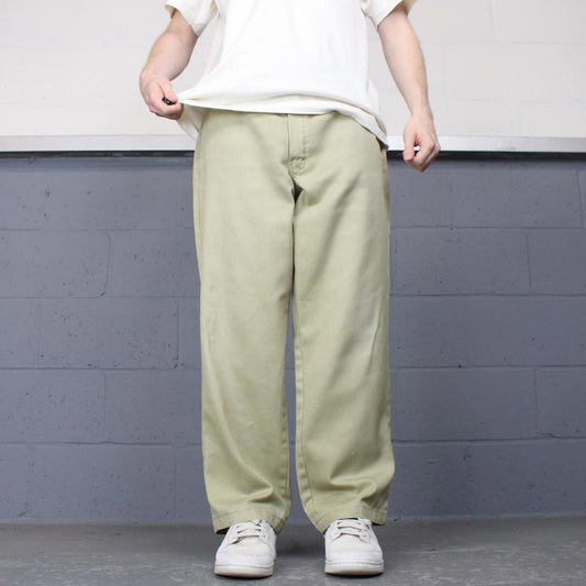 Dickies 874 trousers W36L28 beige loose chino skater pants
