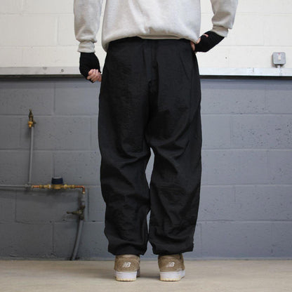 Vintage 00s Reebok tracksuit bottoms black Large loose y2k joggers embroidered track pants trackies