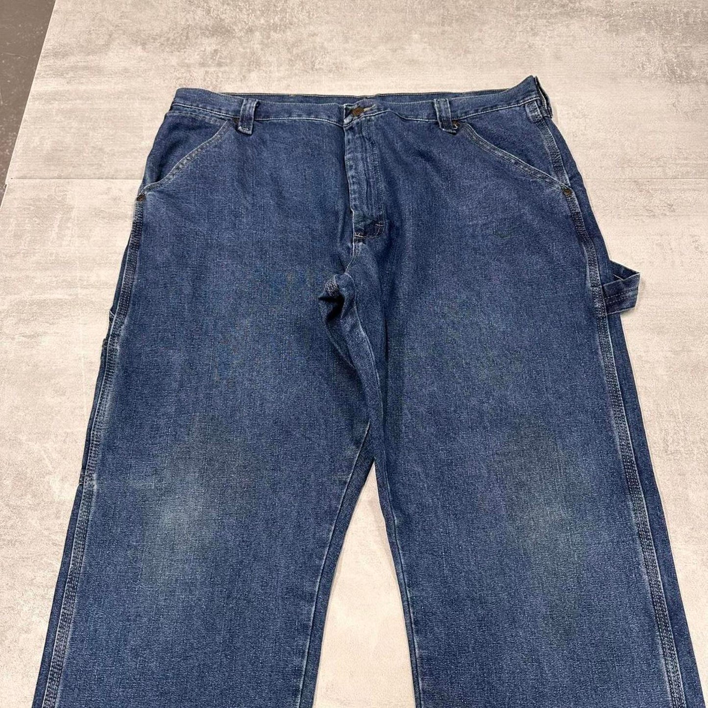 Blue Wrangler carpenter jeans W40L30 Loose denim skate pants