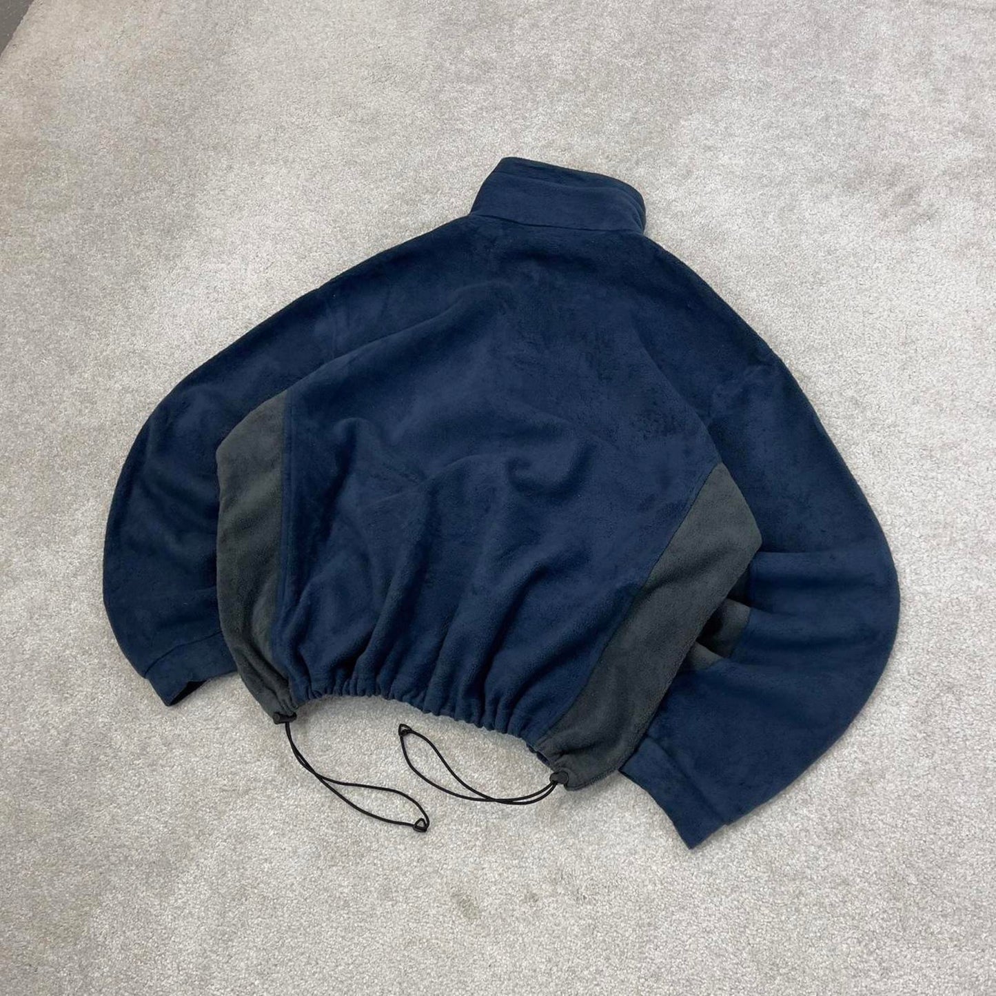 Navy Columbia technical zip up fleece XL y2k style autumn adjustable waist