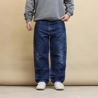 Blue Wrangler jeans W40L32 loose denim 90s style jeans skater