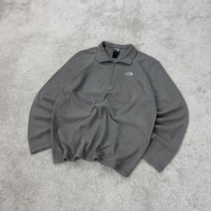 Y2K The North Face technical fleece L grey men’s 1/4 zip