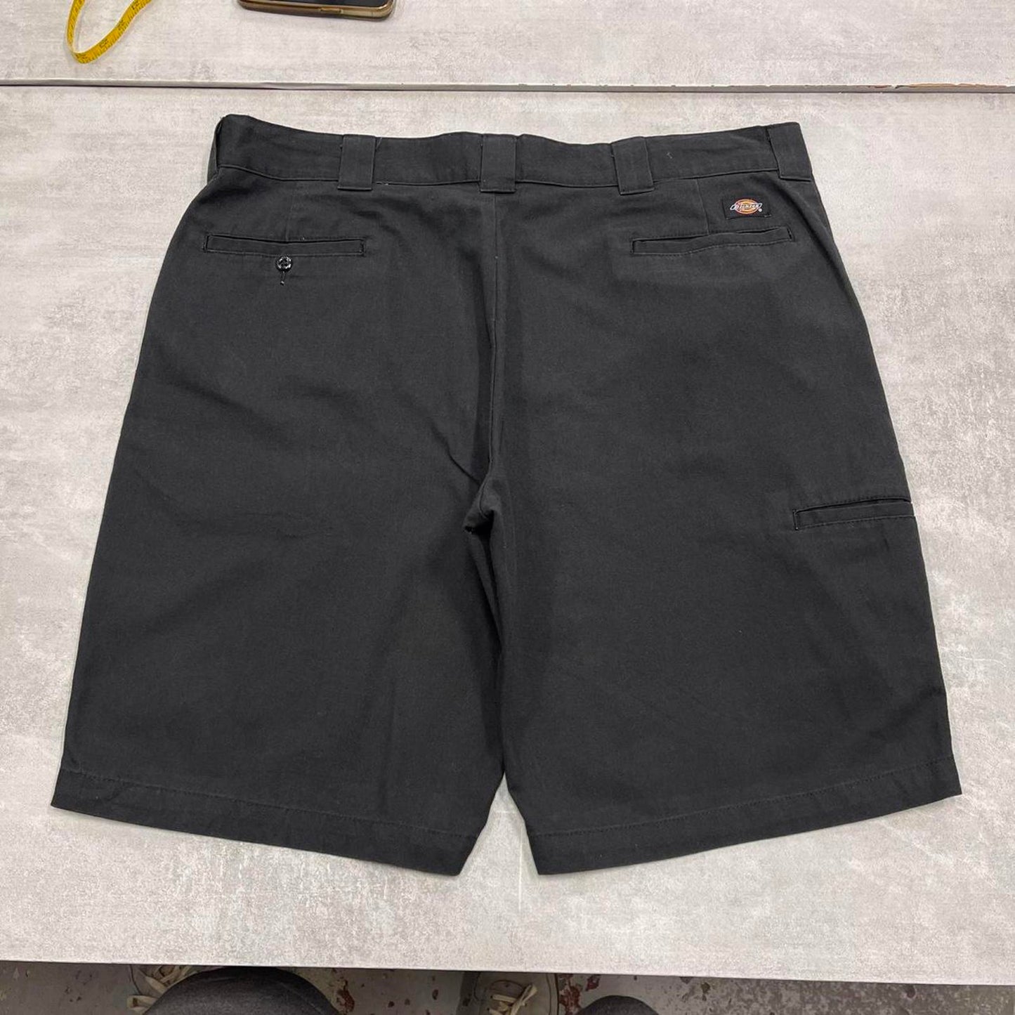 Black baggy Dickies carpenter shorts W42