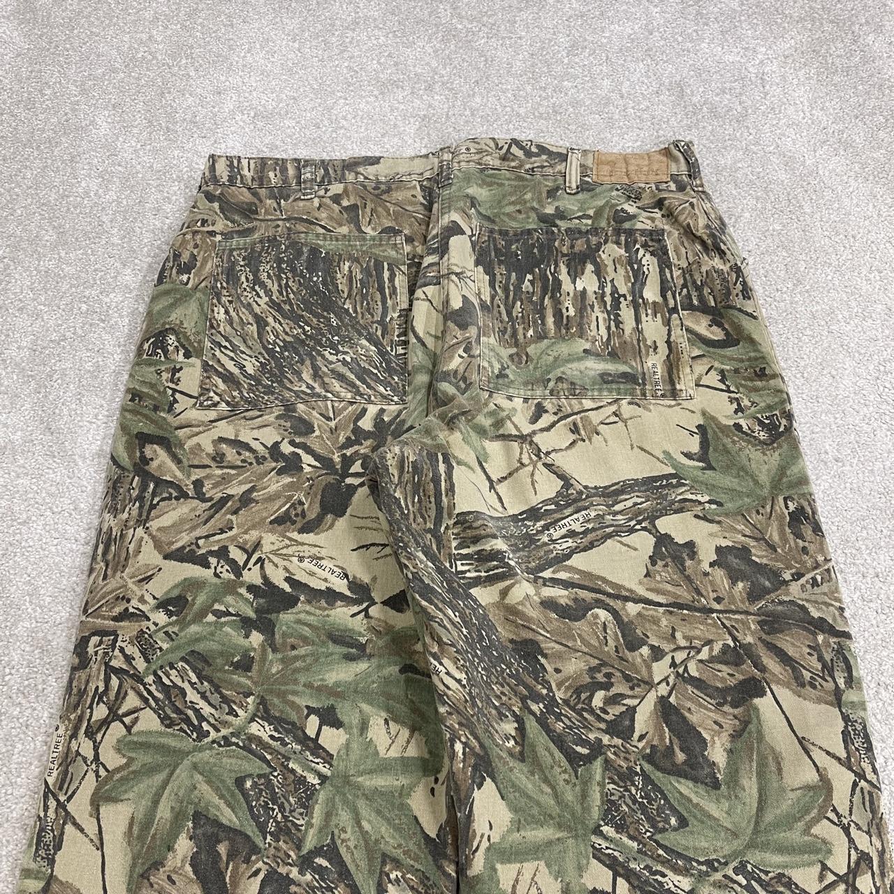 Vintage Duxbak baggy camo pants Y2K khaki brown  Realtree camouflage pattern utility trousers