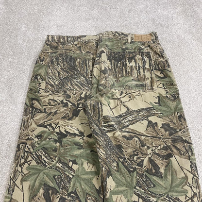 Vintage Duxbak baggy camo pants Y2K khaki brown  Realtree camouflage pattern utility trousers