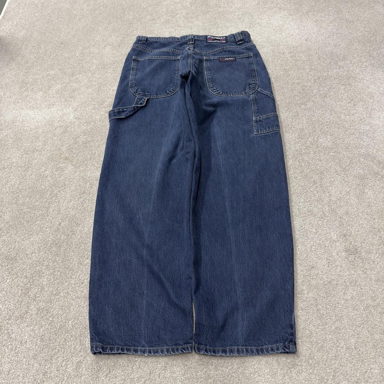 Baggy carpenter jeans y2k W34L32 blue denim Wide leg skater style work cargos